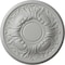 Ekena Millwork Wakefield Ceiling Medallion (Fits Canopies up to 3 5/8"), Hand-Painted Frost, 11 3/4"OD x 1 1/4"P CM11WAFRF - alternate 1